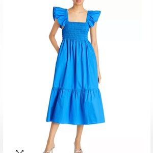 Aqua smocked midi dress NWT size XS